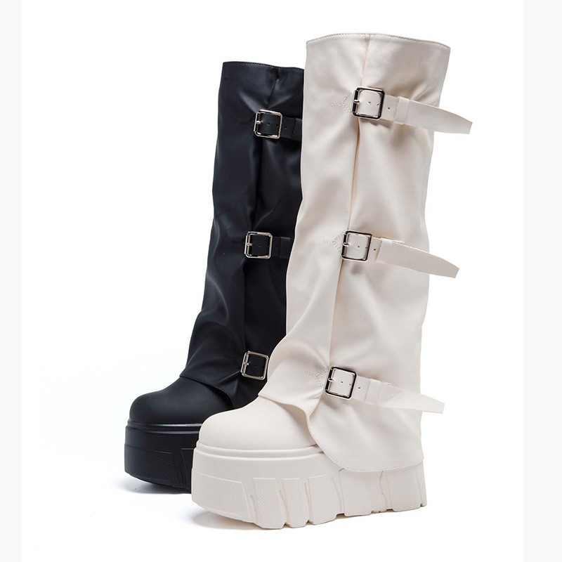 Riding Boot Short - 14 cm Topuklu Diz Üstü Botlar