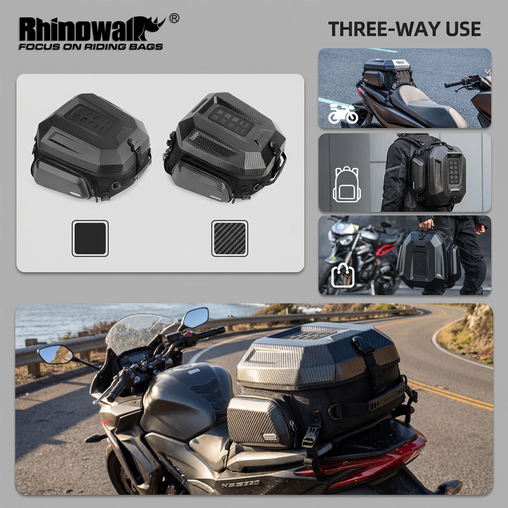 Motorcycle Gear Warehouse - Rhinowalk Motosiklet Arka Koltuk Çantası Su