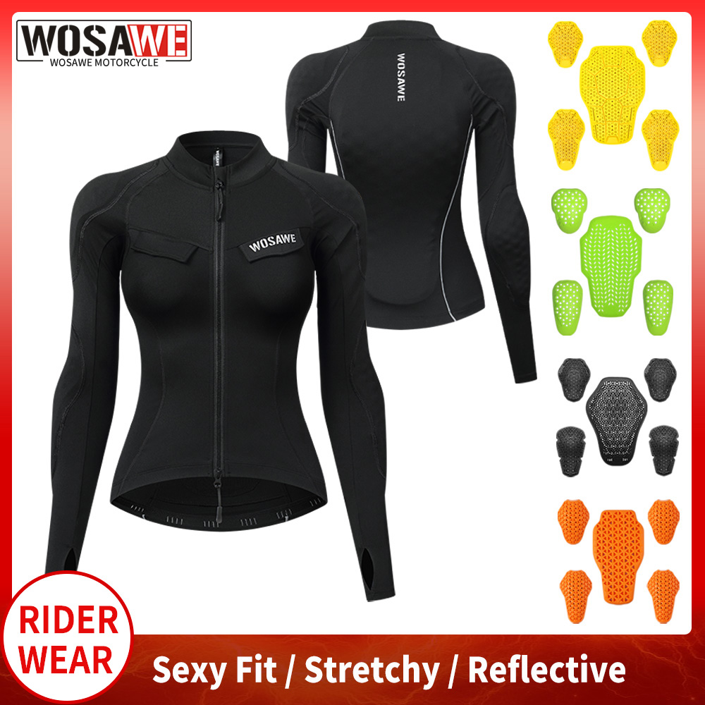 Motorcycle Gear Jacket Women - WOSAWE Kadın Motosiklet Ceket Yaz Rider