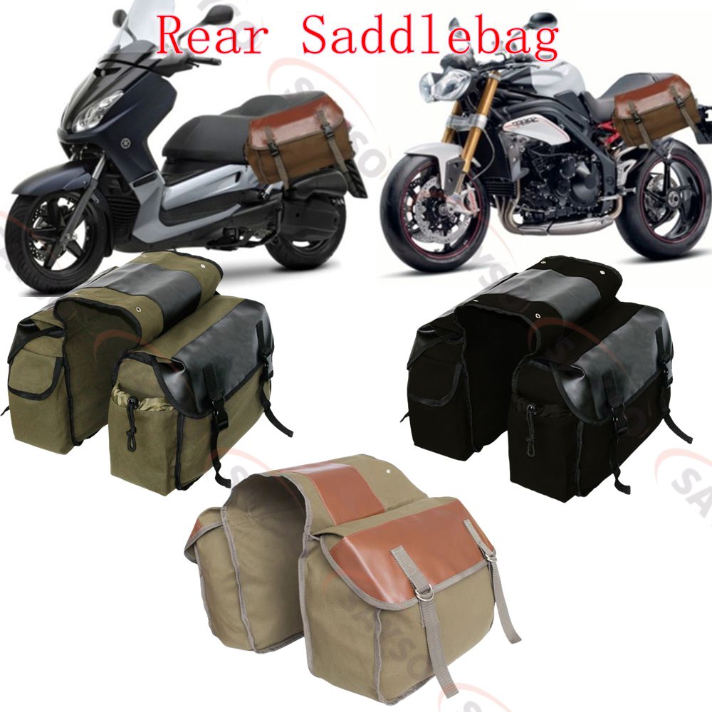 Motorcycle Gear Warehouse - Tuval Deri Arka Heybe Motosiklet Kuyruk