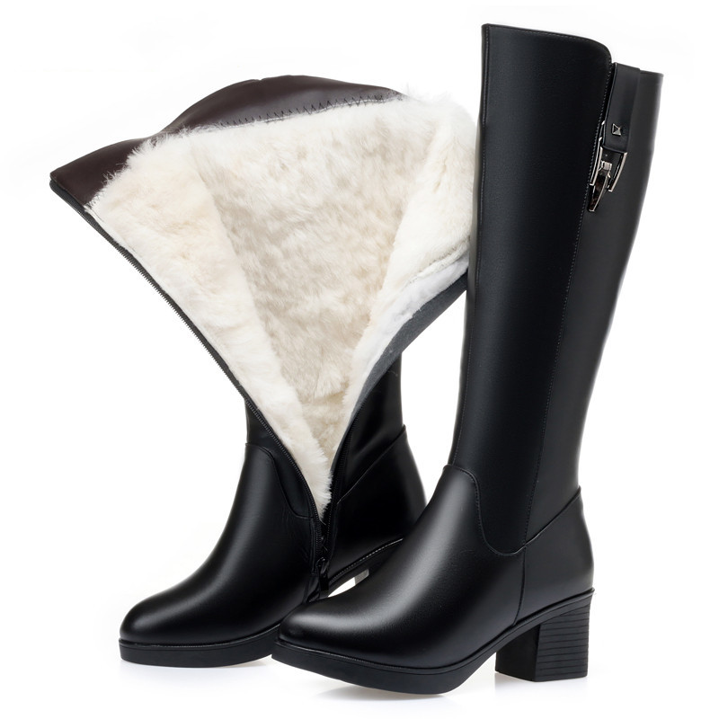 Riding Boot Short - AIYUQI kış kadın uzun çizmeler hakiki