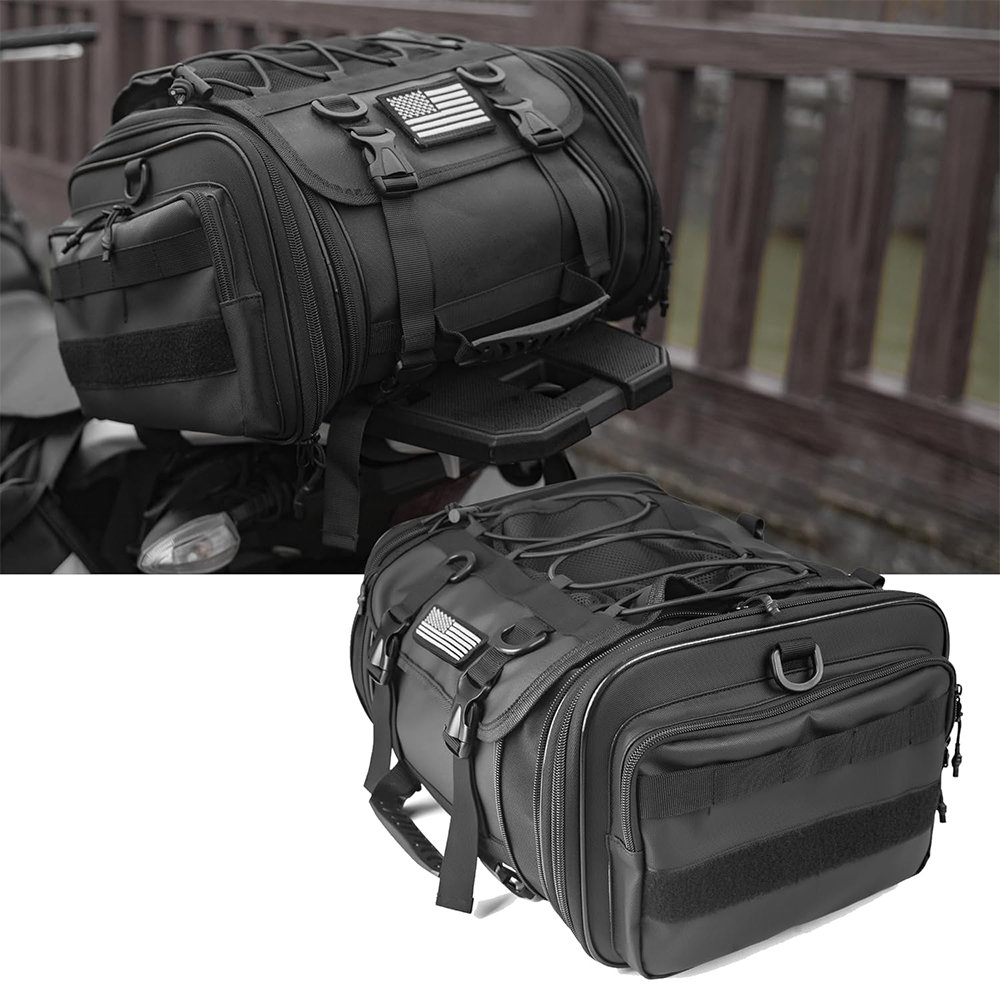Motorcycle Gear Warehouse - Motosiklet Aksesuarları 30-45L Genişletilebilir Taktik Motosiklet