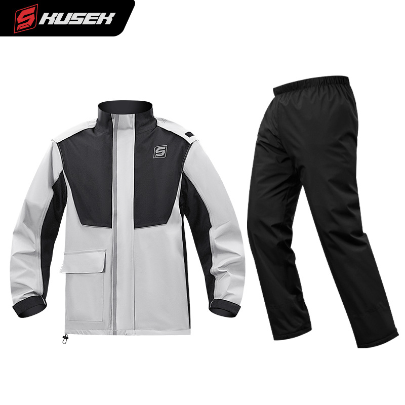 Motorcycle Rain Suit - Yetişkinler için 2 Parçalı Motosiklet Yağmurluk,