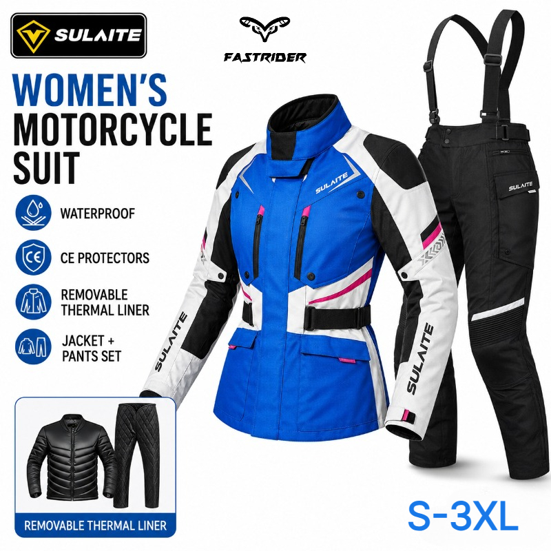 Motorcycle Gear Jacket Women - Kadın motosiklet sürüş kıyafeti kış su