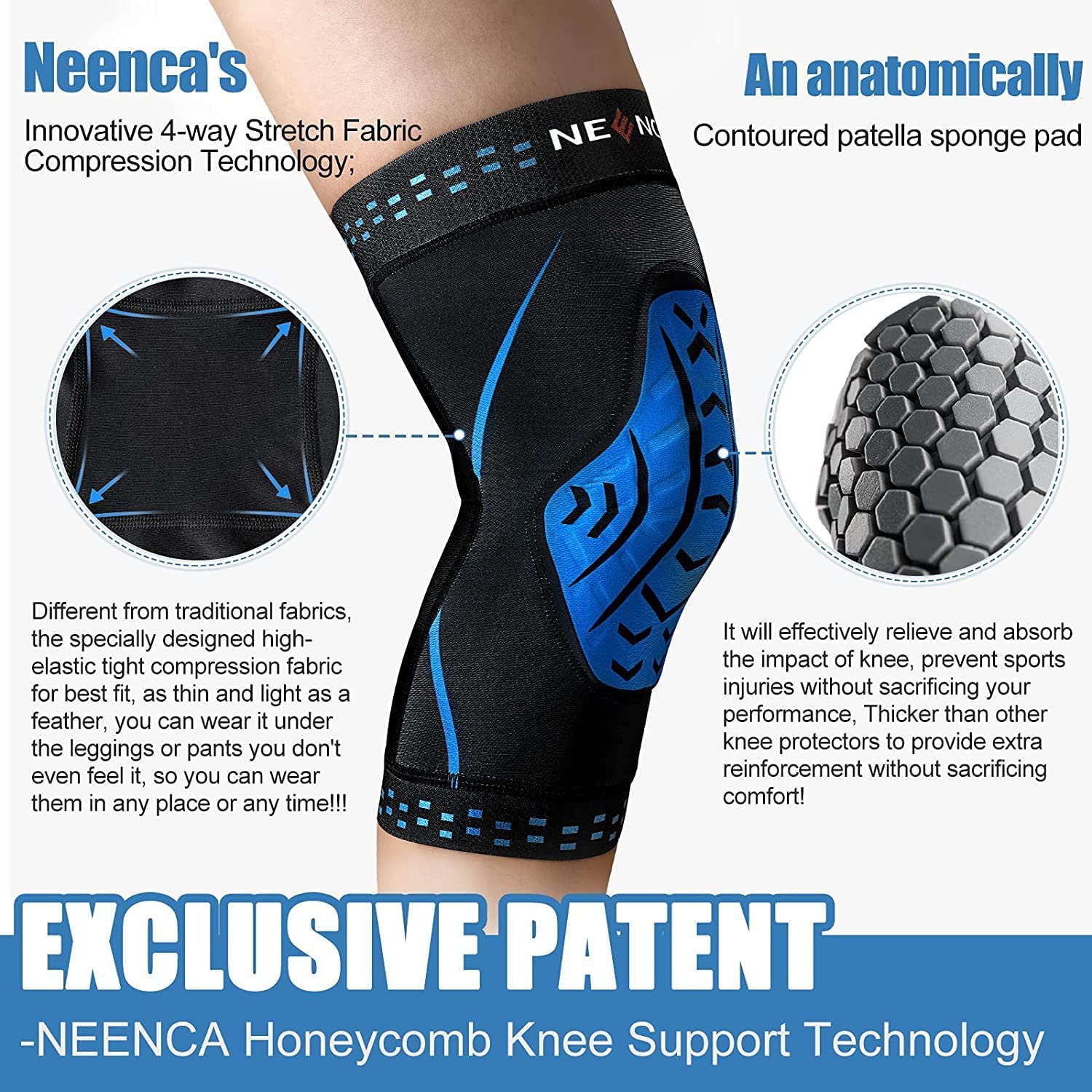 NEENCA dizlik sıkıştırma diz k - Knee Guard Hard incelemesi ve fiyatı