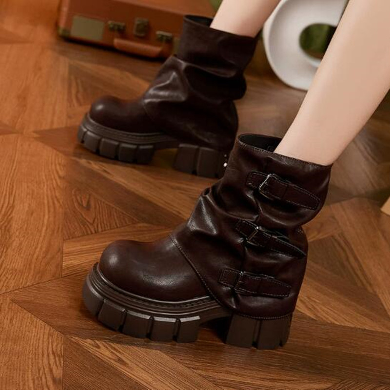 9cm 2026 Kadın Platform Bilek  - Riding Boot Short incelemesi ve fiyatı