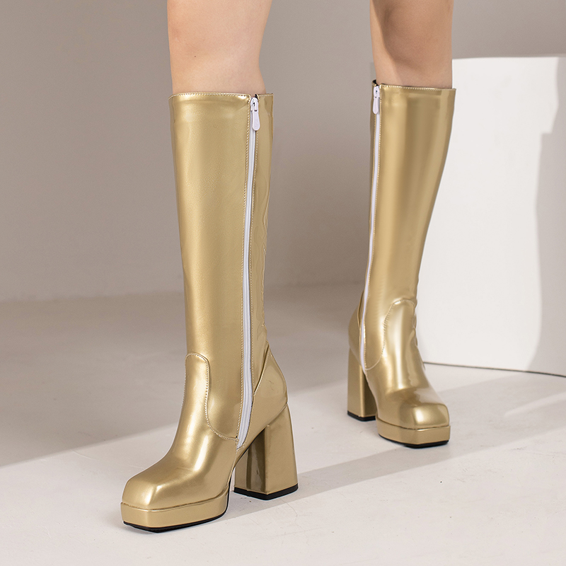 Yeşil Kış Kadın Platformu Diz  - Riding Boot Short incelemesi ve fiyatı