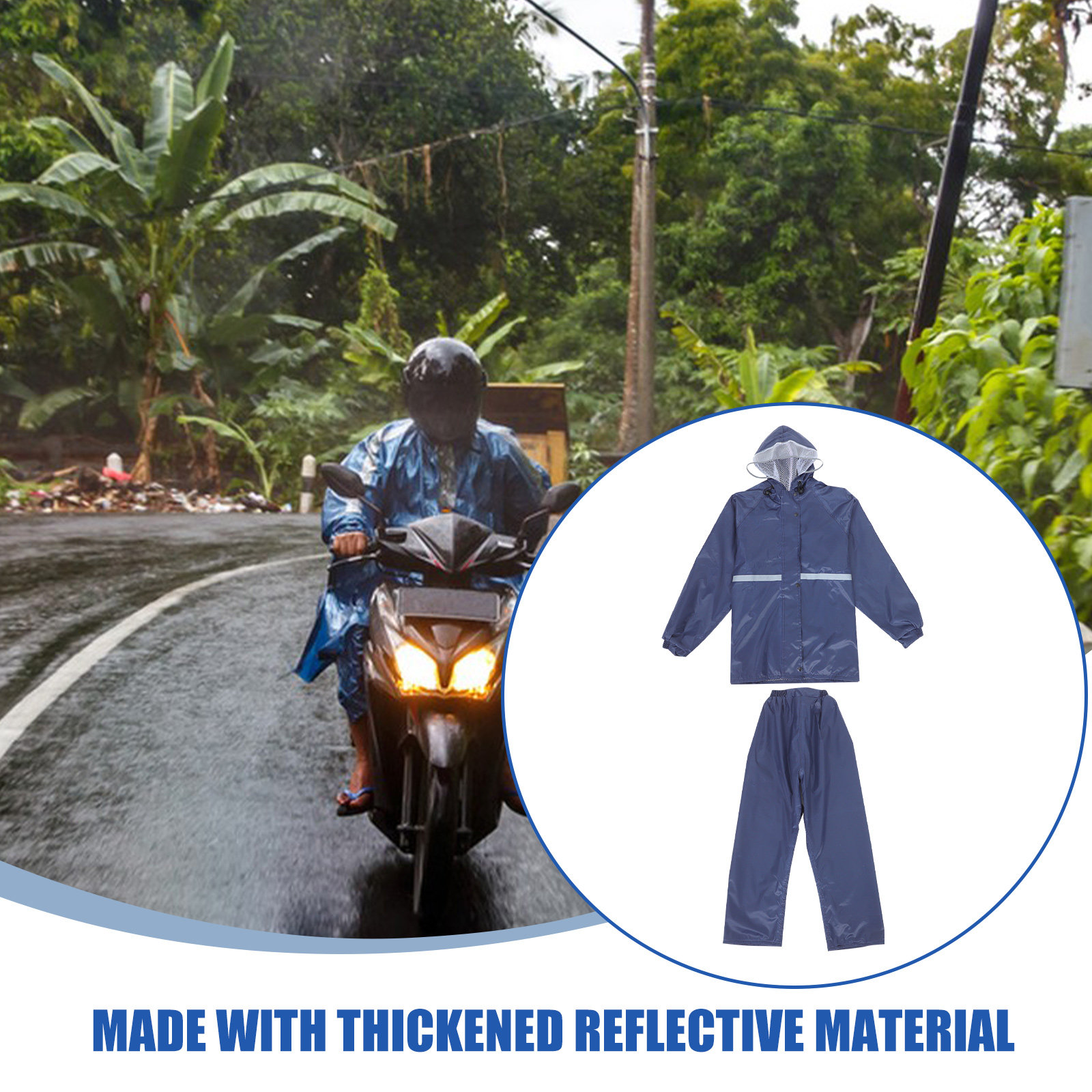 Yansıtıcı Motosiklet Yağmurluk - Motorcycle Rain Suit incelemesi ve fiyatı