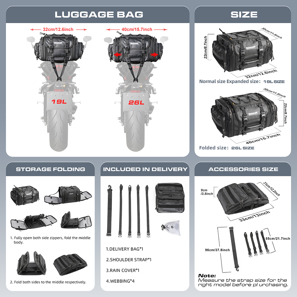 Rhinowalk motosiklet çantası 1 - Motorcycle Gear Warehouse incelemesi ve fiyatı
